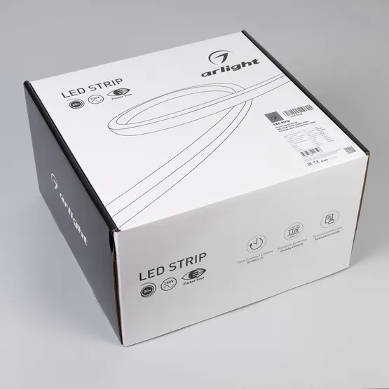 Фото #4 товара Светодиодная лента герметичная ARL-PSW-U320-16mm 230V White6000 (10 W/m, IP65, FlickerFree, 30m) (Arlight, -)