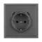 Минифото #2 товара Механизм розетки с USB зарядкой SCT-NOBE-MUCC-SFPL-GR (230V, 16A) (Arlight, -)