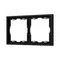Минифото #1 товара Рамка пластиковая FRM-NOBE-SFPL-2-BK (Arlight, -)