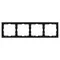 Минифото #2 товара Рамка пластиковая FRM-NOBE-SFPL-4-BK (Arlight, -)