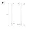 Минифото #2 товара Опора фланцевая OXOR-OK-D75-L9000 (BK) (Arlight, Сталь)