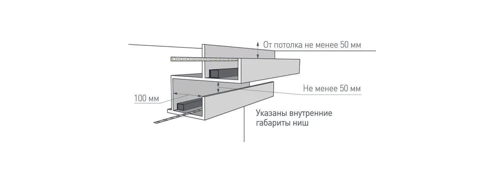 Фото Светодиодная подсветка многоуровневого гипсокартонного карниза. Вариант 2.